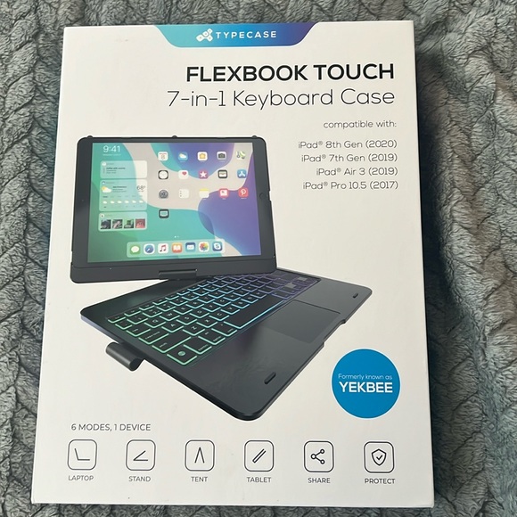 iPAD Flexbook Touch 7 in 1 keyboard case. NIB NEVER USED OR TAKEN OUT. - Picture 1 of 3